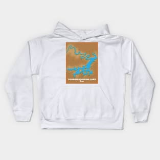 Possum Kingdom Lake Texas map Kids Hoodie